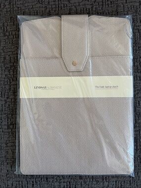 Lindsay Albanese Laptop Clutch Sleeve New with Tags Pockets Work Career Office